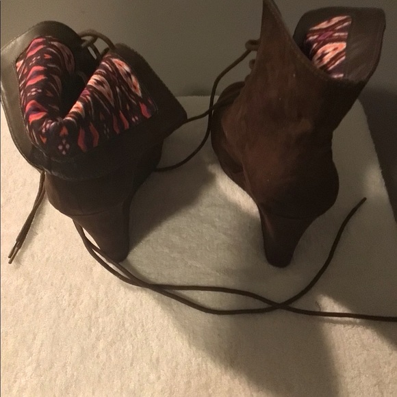 Cupid Suede Wedge Booties - Picture 8 of 9